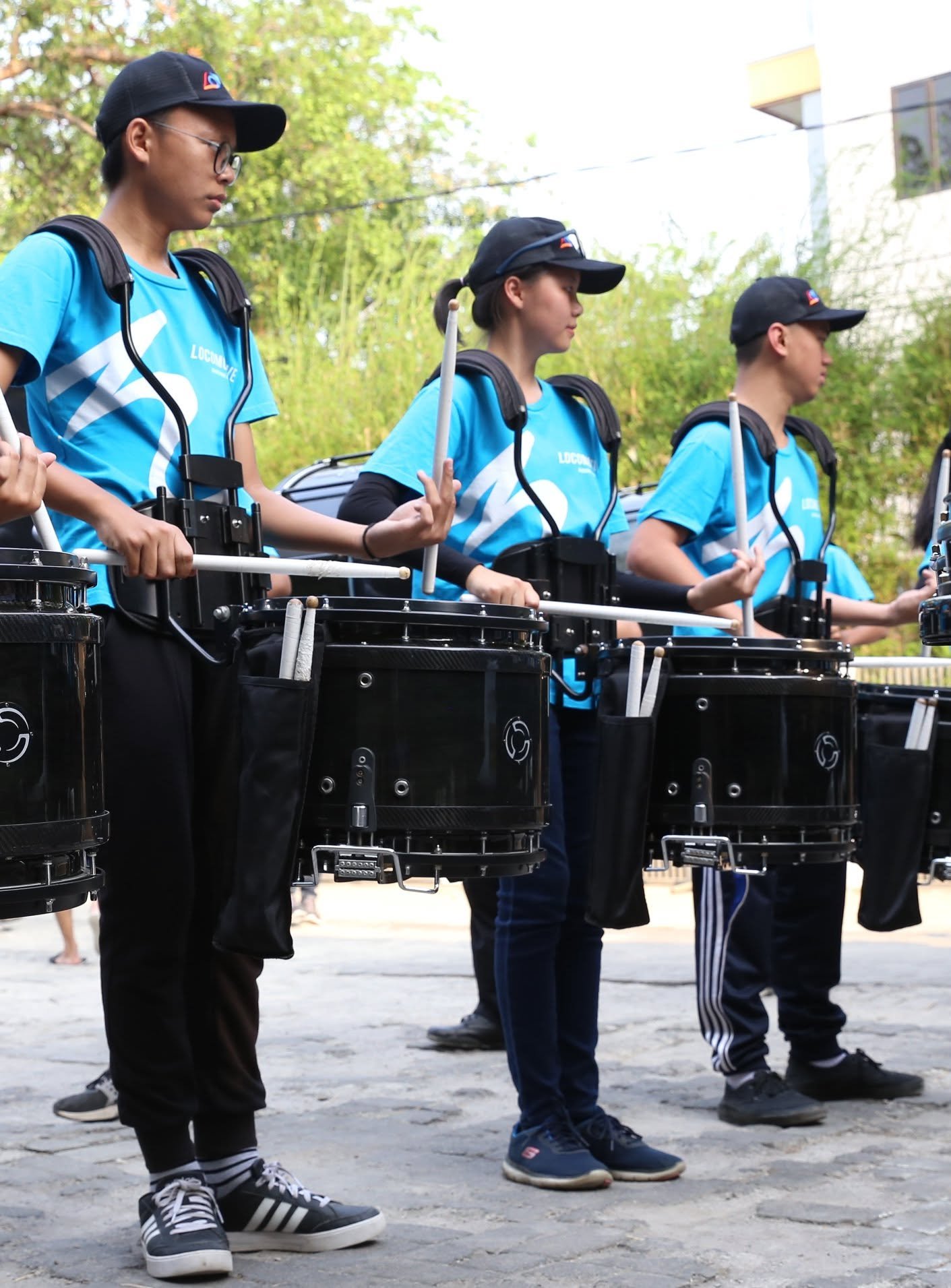 Marching Band Locomotive — Battery Section